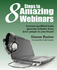 Cover of 8 Steps to Amazing Webinars, linked to Amazon.com
